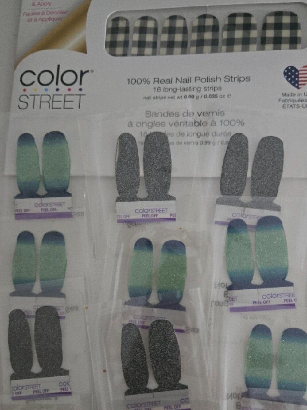 Color Street 100% Nail Polish Strips Bundle #4
